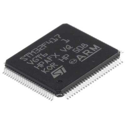 STMicroelectronics STM32F4 Series 32-Bit ARM Cortex M4 Microcontroller 168 MHz 1.024MB FLASH 100-Pin LQFP STM32F417VGT6