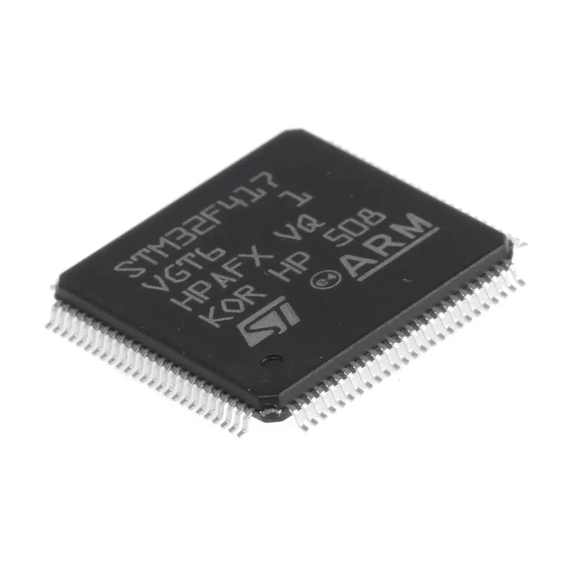 STMicroelectronics STM32F4 Series 32-Bit ARM Cortex M4 Microcontroller 168 MHz 1.024MB FLASH 100-Pin LQFP STM32F417VGT6