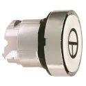 Schneider Electric Harmony XB4 Series White Spring Return Push Button Head, 22 mm Cutout, IP66 IP67 IP69K ZB4BA145