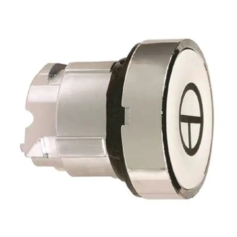 Schneider Electric Harmony XB4 Series White Spring Return Push Button Head, 22 mm Cutout, IP66 IP67 IP69K ZB4BA145