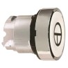 Schneider Electric Harmony XB4 Series White Spring Return Push Button Head, 22 mm Cutout, IP66 IP67 IP69K ZB4BA145