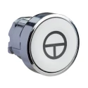 Schneider Electric Harmony XB4 Series White Spring Return Push Button Head, 22 mm Cutout, IP66 IP67 IP69K ZB4BA145