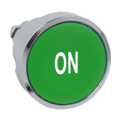 Schneider Electric Harmony XB4 Series Green Spring Return Push Button Head 22 mm Cutout Metal IP67 IP66 IP69K ZB4BA341