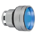Schneider Electric Harmony XB4 Series Blue Spring Return Push Button Head, 22 mm Cutout, IP66, IP69K, IP67 ZB4BA66
