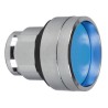 Schneider Electric Harmony XB4 Series Blue Spring Return Push Button Head, 22 mm Cutout, IP66, IP69K, IP67 ZB4BA66