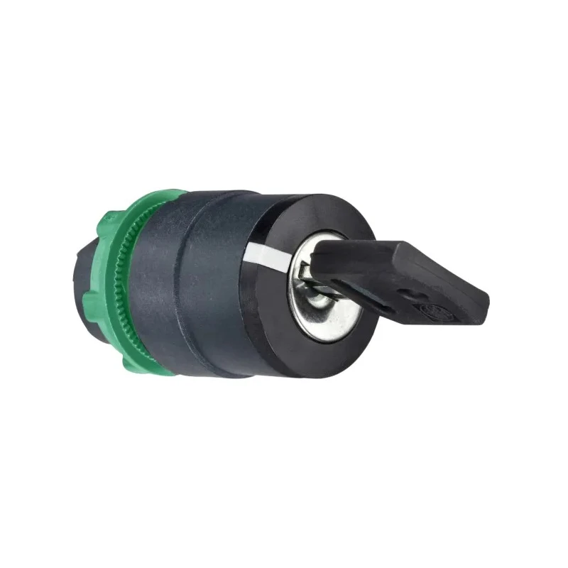 Schneider Electric Harmony 2-position Key Switch Head, Latching, 22 mm Cutout ZB5AG412
