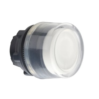 Schneider Electric Harmony XB5 Series White Round Spring Return Push Button Head 22 mm Cutout ZB5AP18