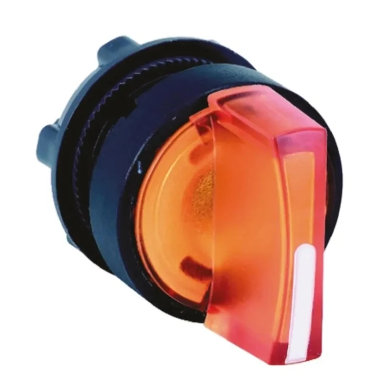 Schneider Electric Harmony Series 3 Position Illuminated Selector Switch Head, 22 mm Cutout, Orange Handle, IP65 ZB5AK1353