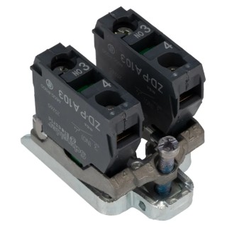 Schneider Electric Harmony Series Contact Block 60V 10A Screw Clamp Terminal ZD4PA103