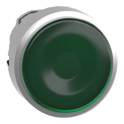 Schneider Electric Harmony XB4 Series Green Spring Return Push Button Head, 22 mm Cutout, IP69K IP66 IP67 ZB4BA38