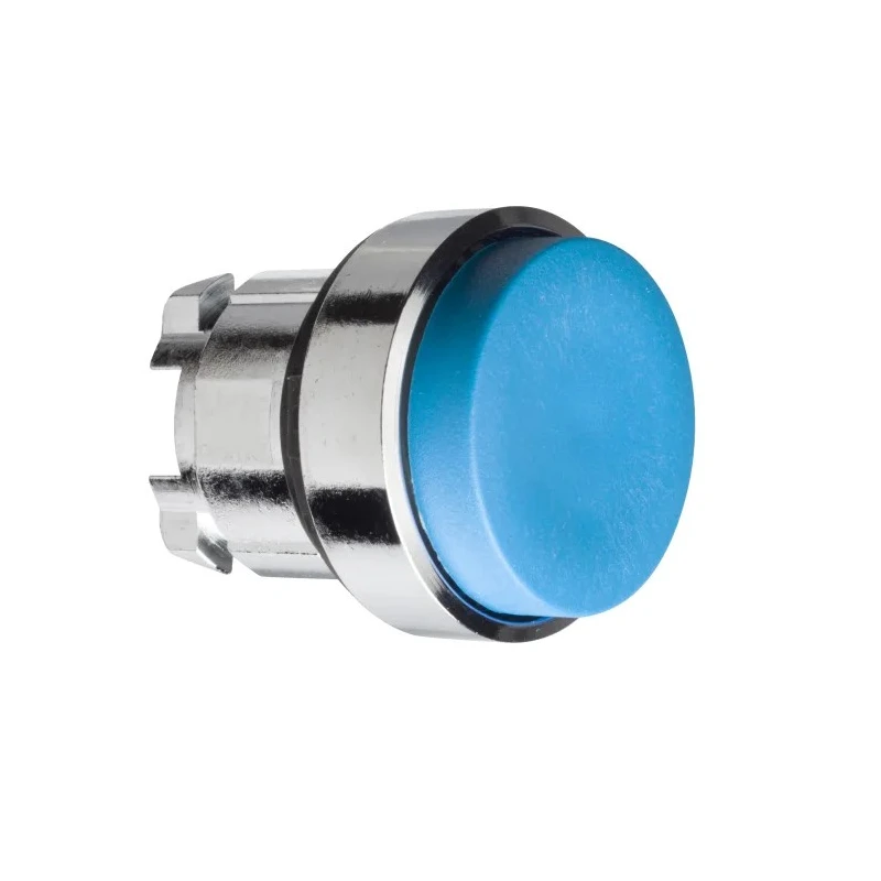 Schneider Electric Harmony XB4 Series Blue Spring Return Push Button Head 22mm Cutout IP66 IP67 IP69K ZB4BL6