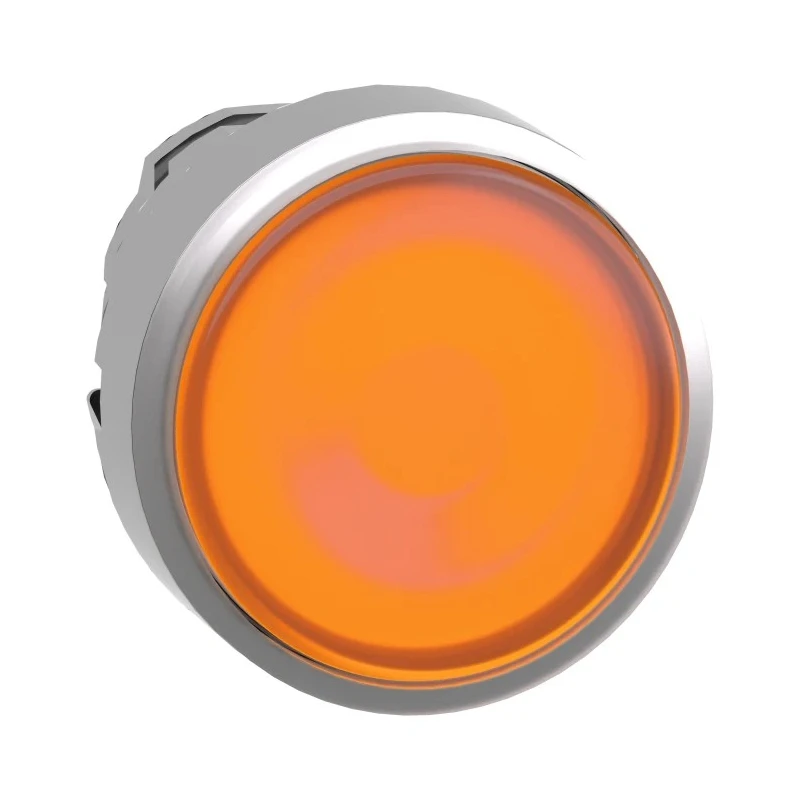 Schneider Electric Harmony XB4 Series Orange Maintained Push Button Head, 22 mm Cutout, Metal, IP66/IP67/IP69K ZB4BH053