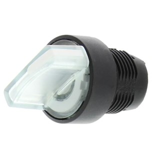 Schneider Electric Harmony Series 2 Position Illuminated Selector Switch Head, 22 mm Cutout, White Handle, IP65 ZB5AK1213