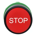 Schneider Electric Harmony XB5 Series Red Spring Return Push Button Head, 22 mm Cutout, IP66 IP67 IP69K ZB5AL434