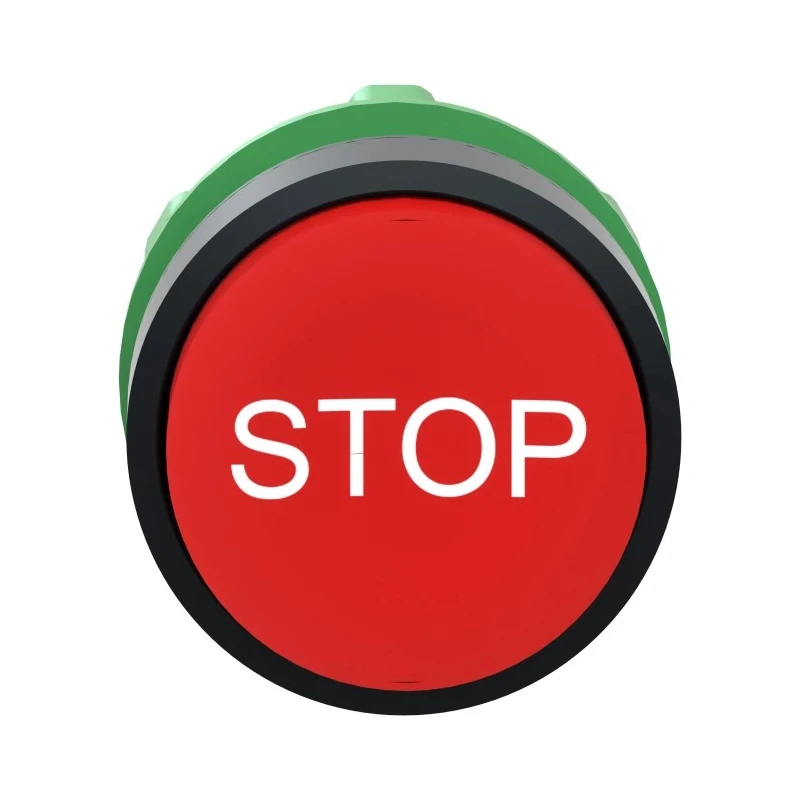 Schneider Electric Harmony XB5 Series Red Spring Return Push Button Head, 22 mm Cutout, IP66 IP67 IP69K ZB5AL434