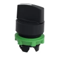 Schneider Electric Harmony Series 2 Position Selector Switch Head, 22 mm Cutout, Black Handle, IP65 ZB5AD4