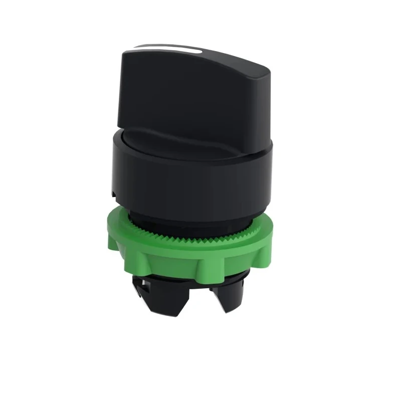 Schneider Electric Harmony Series 2 Position Selector Switch Head, 22 mm Cutout, Black Handle, IP65 ZB5AD4