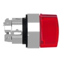 Schneider Electric Harmony Series 3 Position Illuminated Selector Switch Head, 22 mm Cutout, Red Handle, IP69, IP67 ZB4BK1543