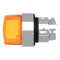 Schneider Electric Harmony Series Illuminated 2 Position Spring Return Selector Switch Head, 22 mm Cutout, Orange ZB4BK1453