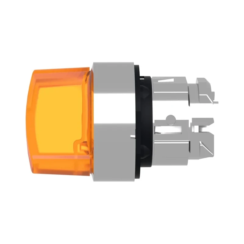 Schneider Electric Harmony Series Illuminated 2 Position Spring Return Selector Switch Head, 22 mm Cutout, Orange ZB4BK1453