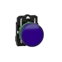 Schneider Electric Panel Mount Blue LED Pilot Light 240V AC 22mm Cutout IP66 IP67 Round XB5AVM6