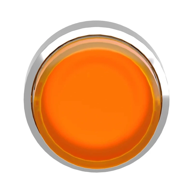 Schneider Electric Harmony XB4 Series Orange Maintained Round Push Button Head, 22 mm Cutout, 28.5 mm Diameter ZB4BH53