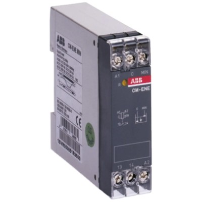 ABB Liquid Level Relay CM-ENE MIN 130V AC, 4A Current Rating, Snap-On Screw DIN Rail Mount 1SVR550850R9500 CM-ENE MIN