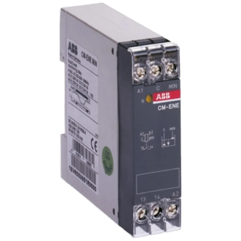 ABB Liquid Level Relay CM-ENE MIN 130V AC, 4A Current Rating, Snap-On Screw DIN Rail Mount 1SVR550850R9500 CM-ENE MIN