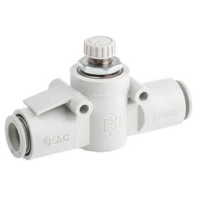 SMC AS Series Inline Speed Controller Flow Controller Tube 1 MPa Maximum Operating Pressure AS4002F-12