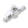 SMC AS Series In-Line Type Flow Controller with M Thread Inlet and 8mm Tube Outlet, Nylon Body, 1 MPa Operating AS3002F-08