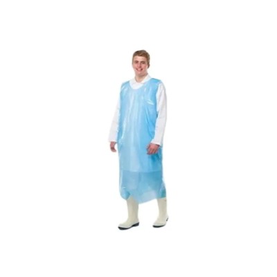 Reldeen Green Polythene Disposable Apron, 68 cm Waist Size, 1.06 m Length, 200 Per Pack A0164