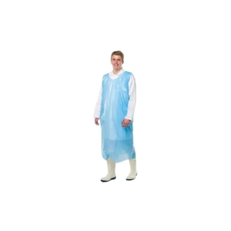 Reldeen Green Polythene Disposable Apron, 68 cm Waist Size, 1.06 m Length, 200 Per Pack A0164