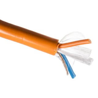 RS PRO Alpha Essentials Data & Bus Cable Series Data Cable 1 Pair 2 Cores 0.9 mm² 30 m Orange Jacket Polypropylene 6459 OR005