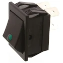 Arcolectric (Bulgin) Ltd DPST On-Off On-Off Rocker Switch Panel Nylon Housing 30 x 22.1 mm C1553PLNACB