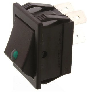 Arcolectric (Bulgin) Ltd DPST On-Off On-Off Rocker Switch Panel Nylon Housing 30 x 22.1 mm C1553PLNACB