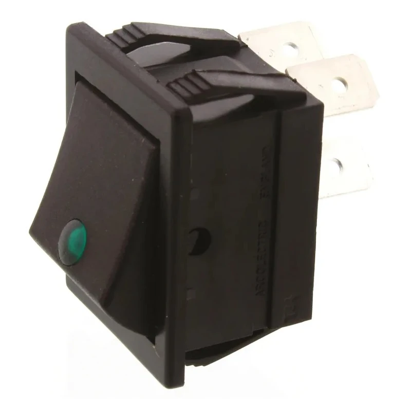 Arcolectric (Bulgin) Ltd DPST On-Off On-Off Rocker Switch Panel Nylon Housing 30 x 22.1 mm C1553PLNACB