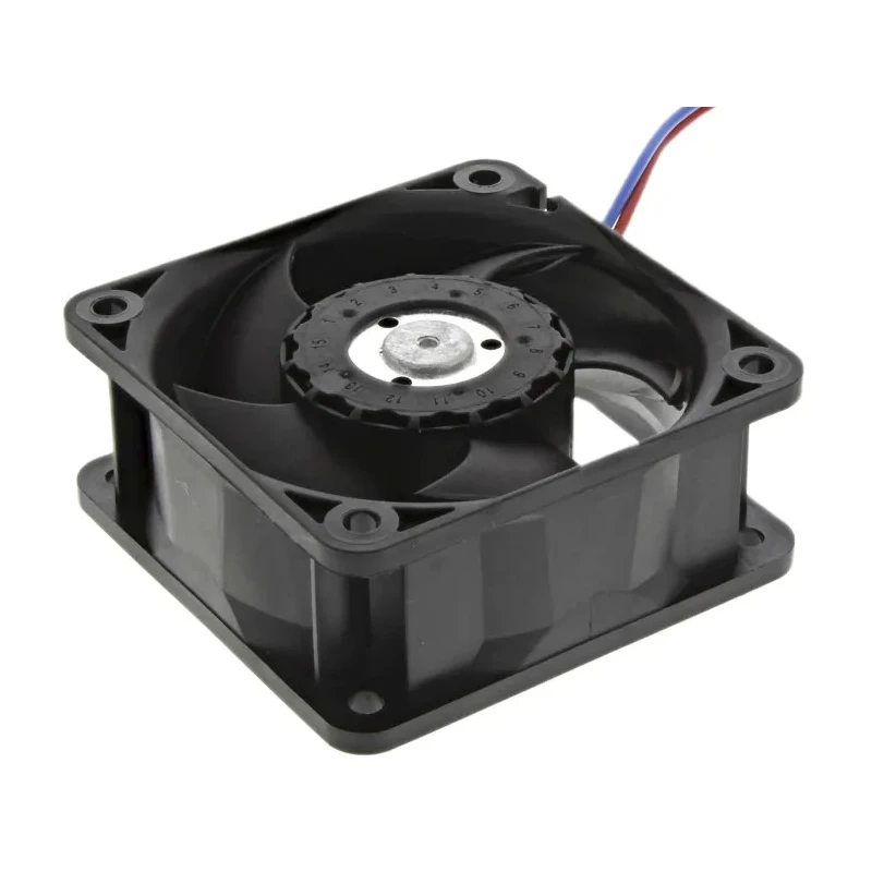 ebm-papst 620 Series Axial Fan, 24V DC, 56 m³/h Air Flow, 3.6 W Power, 150 mA Max Current, Protection, 60mm x 60mm x IP20