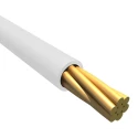Alpha Wire Ecogen Ecowire Plus Series White 0.52 mm² Hook Up Wire, 20 AWG, 7/0.32 mm Core Strands, 30 m Length 6824 WH005