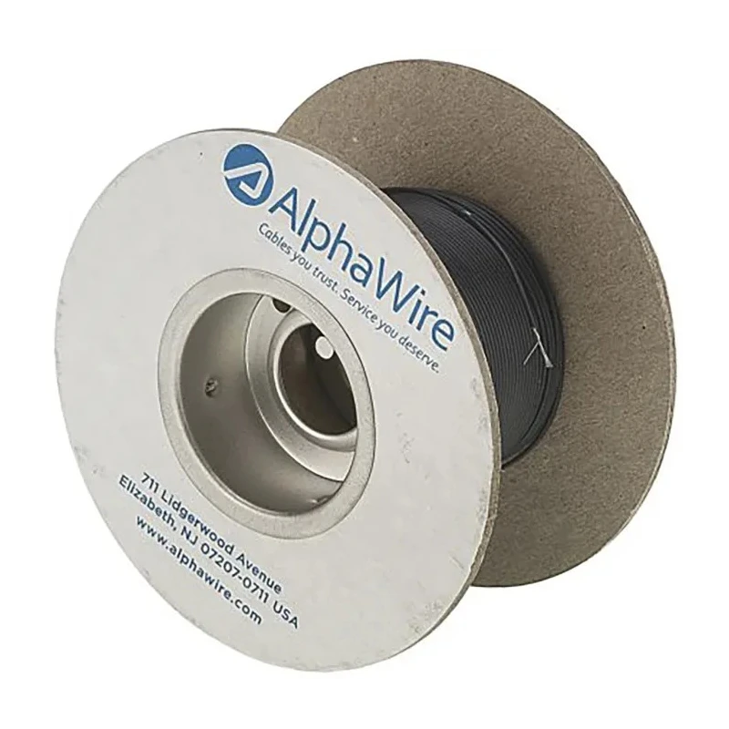 Alpha Wire Ecogen Ecowire Plus Series Black 1.5 mm² Hook Up Wire 15 AWG 300V 30m 6828 BK005