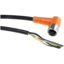 Telemecanique Sensors Female 5 Way Right Angle to 5 Way Unterminated Sensor Actuator Cable 5 m XZCPA1164L5