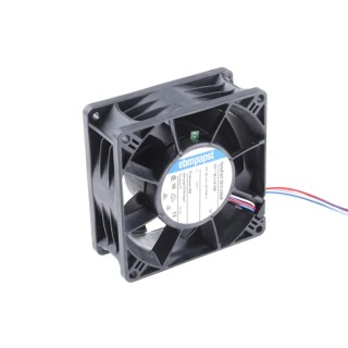 ebm-papst 3200 J - S-Force Series Axial Fan 12V DC 50W 4.16A Max IP68 92mm x 92mm x 38mm 