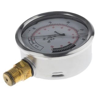 Enerpac 100 mm White Dial Stainless Steel Case Pressure Gauge 1/2 in NPTF Connection 700 bar GF10B