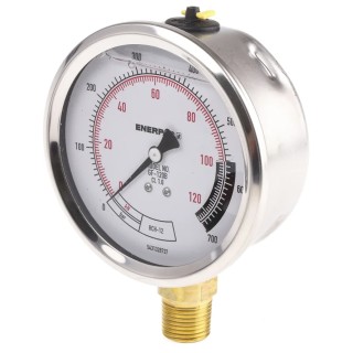 Enerpac 100 mm 1/2 in NPTF Pressure Gauge, 700 bar GF120B