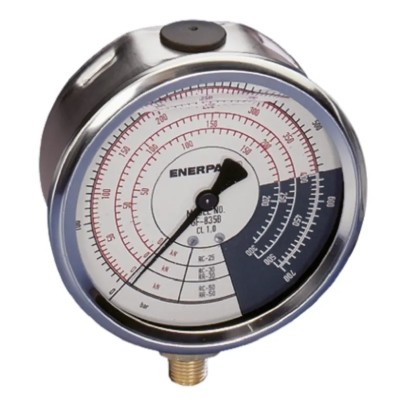 Enerpac 100 mm 1/2 in NPTF Stainless Steel Pressure Gauge 700 bar GF230B