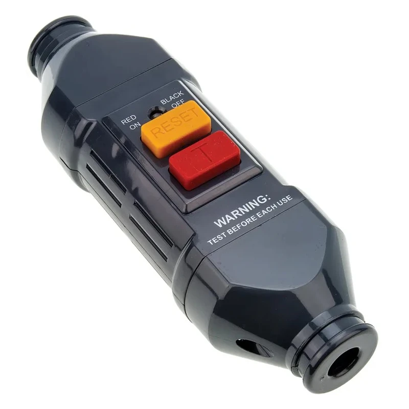 Masterplug Inline Mains RCD Connector Adapter 13A 2 Pole 240V AC ILRCDNG-MP