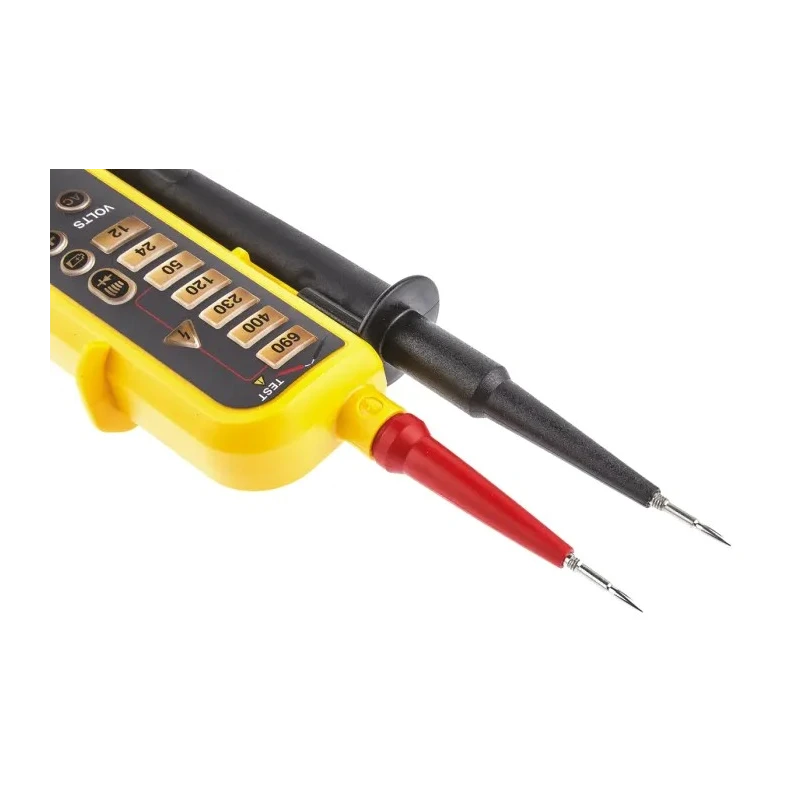 Fluke Digital Voltage Tester 690V AC/DC, Continuity Check, RCD Trip Test, Battery Powered, IP54 Rated, CAT II and FLUKE T90