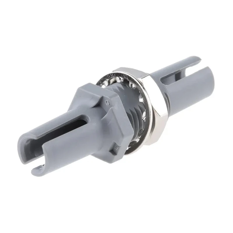 Broadcom POF to POF Fibre Optic Adapter, 2.8dB Insertion Loss, 1 mm Fibre Size, Grey Housing HFBR-4505Z