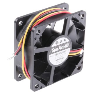 Sanyo Denki San Ace 9S Series Axial Fan 12V DC 840mW 70mA 24 m³/h 60mm x 60mm x 25mm 9S0612M4011