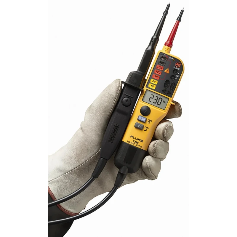 Fluke LCD Voltage Tester 690V AC/DC Continuity Check Battery Powered CAT III CAT IV FLUKE T150
