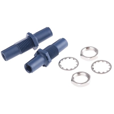 Broadcom POF to POF Fibre Optic Adapter, Blue Colour, 1 mm Fibre Size, 2.8dB Insertion Loss HFBR-4515Z